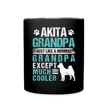 Akita Inu américain - Mug uni - noir - Devant