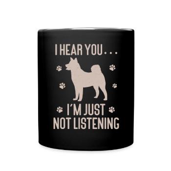 Akita Inu américain - Mug uni - noir - Devant