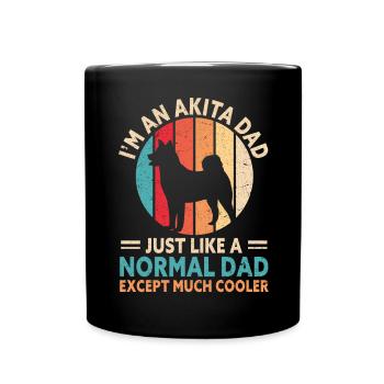Akita Inu américain - Mug uni - noir - Devant