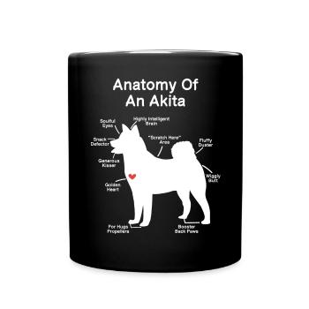 Akita Inu américain - Mug uni - noir - Devant