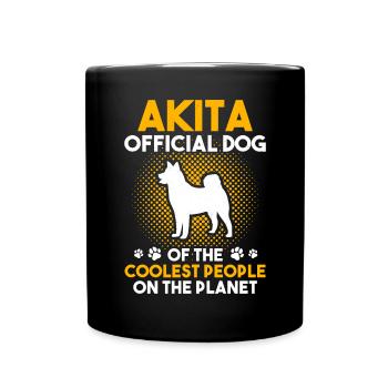 Akita Inu américain - Mug uni - noir - Devant