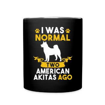 Akita Inu américain - Mug uni - noir - Devant