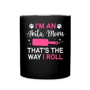 Akita Inu américain - Mug uni - noir - Devant