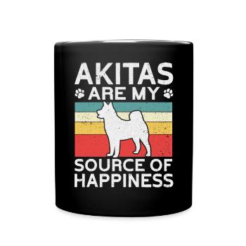 Akita Inu américain - Mug uni - noir - Devant