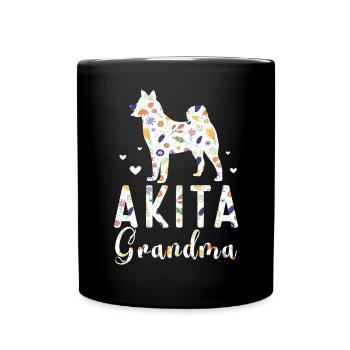 Akita Inu américain - Mug uni - noir - Devant