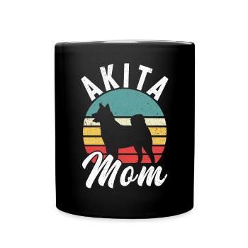 Akita Inu américain - Mug uni - noir - Devant