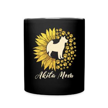 Akita Inu américain - Mug uni - noir - Devant