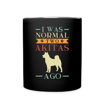 Akita Inu américain - Mug uni - noir - Devant