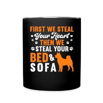 Akita Inu américain - Mug uni - noir - Devant