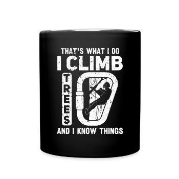 Grimpeur Arboriculteur Bûcheron Arboriculteur - Mug uni - noir - Devant