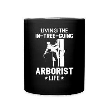 Grimpeur Arboriculteur Bûcheron Arboriculteur - Mug uni - noir - Devant
