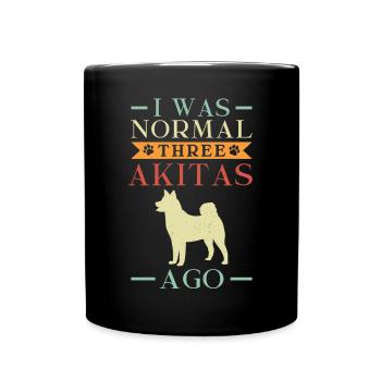 Akita Inu américain - Mug uni - noir - Devant