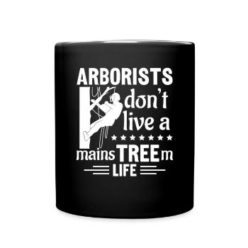 Grimpeur Arboriculteur Bûcheron Arboriculteur - Mug uni - noir - Devant