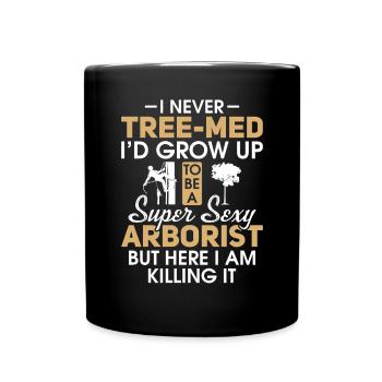 Grimpeur Arboriculteur Bûcheron Arboriculteur - Mug uni - noir - Devant