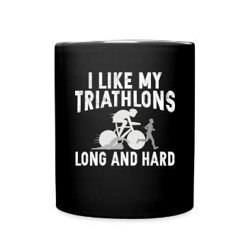 J’aime My Triathlons Long Triathlete - Mug uni - noir - Devant