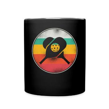 Pickleball Rétro Vintage - Mug uni - noir - Devant