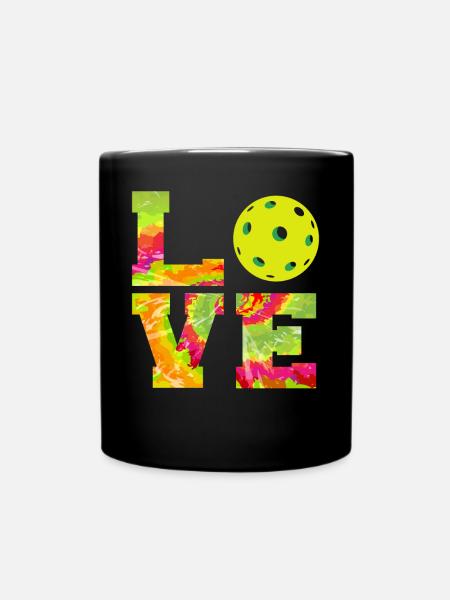 Pickleball Tie Dye 80s90s Love - Tasse einfarbig - Schwarz