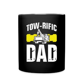 Tow Rific Vater - Tasse einfarbig - Schwarz - Vorne