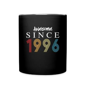 Awesome Since 1996 Birthday 1996 Vintage 1996 - Full Colour Mug - black - Front