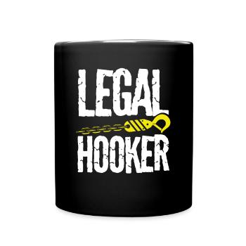 Legaler Abschlepper - Tasse einfarbig - Schwarz - Vorne