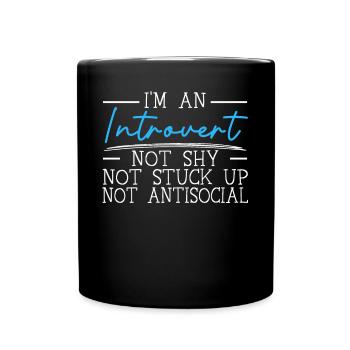 Personnalité introvertie Introversion Introverti - Mug uni - noir - Devant