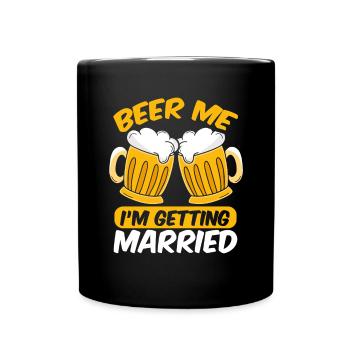 Je vais me marier - Mug uni - noir - Devant