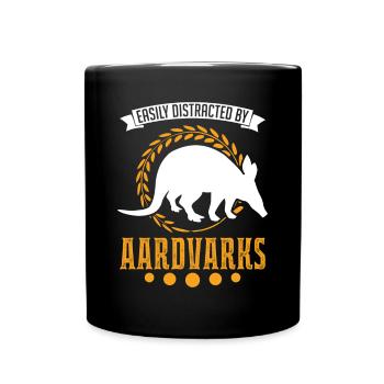 Facilement distrait par Aardvarks aardvark - Mug uni - noir - Devant