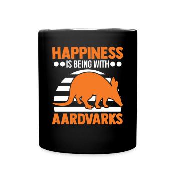 Aardvark Lucky Aardvark - Full Colour Mug - black - Front
