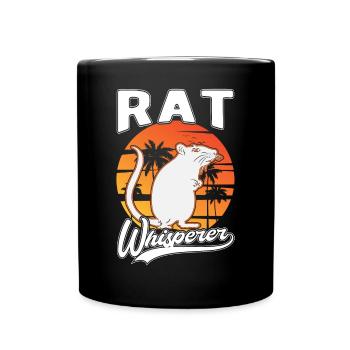 Rats Whisperer Domestic Rat Rat Owners - Full Colour Mug - black - Front
