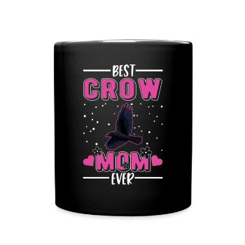 Meilleure maman corbeau de tous les temps Krähen Mama - Mug uni - noir - Devant