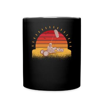 Strand-Kite Windracer Land-Kite Kite-Strandsegler - Tasse einfarbig - Schwarz - Vorne