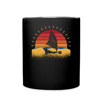 Plage Voile Windracer Land Sailers Land Sailors - Mug uni - noir - Devant