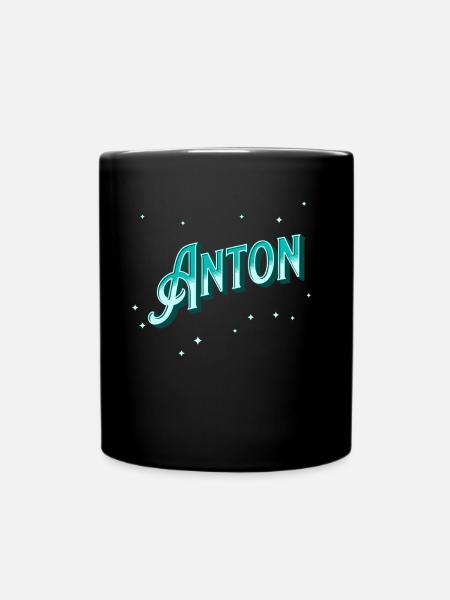 Anton nom personnalisé - Mug uni - noir