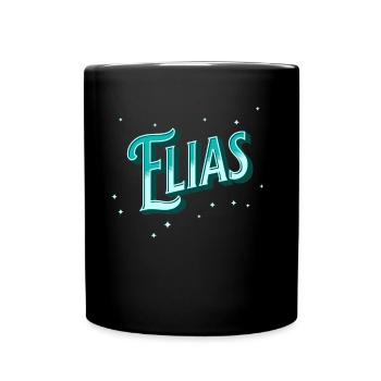 Elijah's name personalized - Full Colour Mug - black - Front