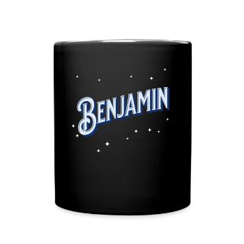 Benjamin name personalized - Full Colour Mug - black - Front