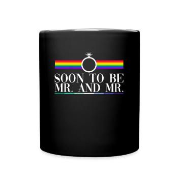 Bald Herr und Herr - Gay Bachelor Party Gay Heirat - Tasse einfarbig - Schwarz - Vorne