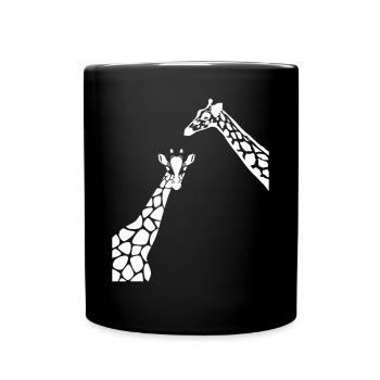 Giraffe Lover Zoo Animal Giraffes Zoo Giraffe - Full Colour Mug - black - Front