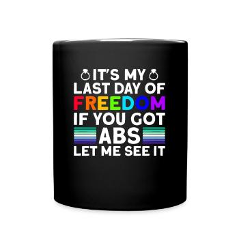 Gay Groom Gay Wedding Gay - Full Colour Mug - black - Front
