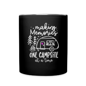 Camping Memories - Full Colour Mug - black - Front