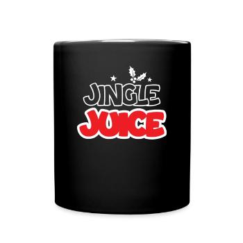 Jingle-Saft Norwegermuster - Tasse einfarbig - Schwarz - Vorne