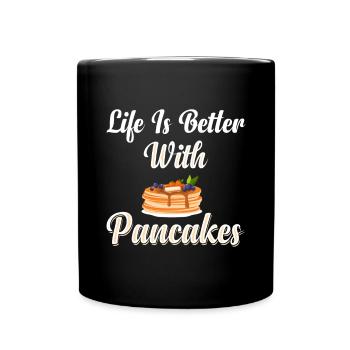 Pancake Party Party Decoration - Full Colour Mug - black - Front
