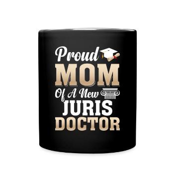Fière mère avocate étudiante en droit - Mug uni - noir - Devant