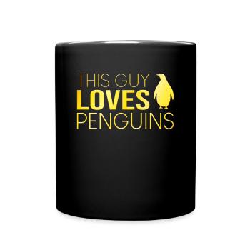 Type Penguin Saying - Full Colour Mug - black - Front