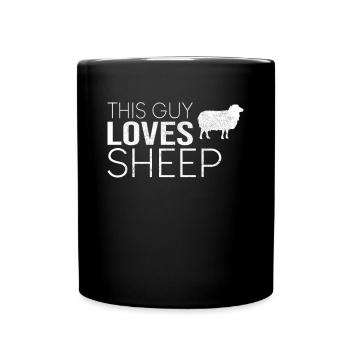 Typ Schaf Spruch - Tasse einfarbig - Schwarz - Vorne