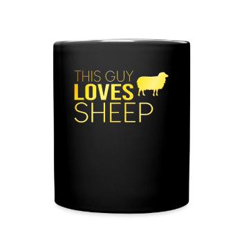 Typ Schaf Spruch - Tasse einfarbig - Schwarz - Vorne