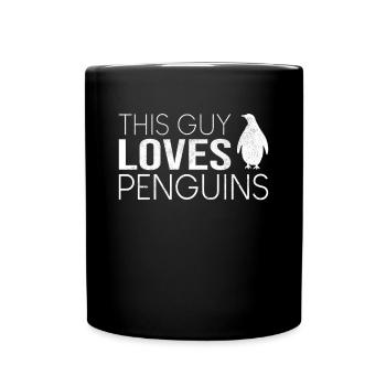 Typ Pinguin Spruch - Tasse einfarbig - Schwarz - Vorne
