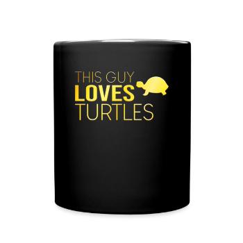 Type Turtle Saying - Full Colour Mug - black - Front