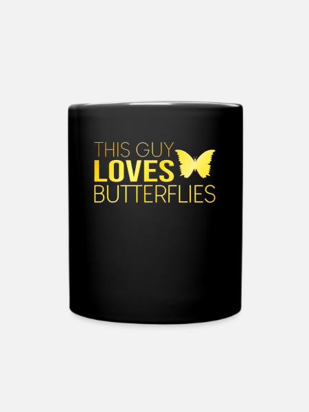 Typ Schmetterling Spruch - Tasse einfarbig - Schwarz
