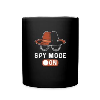 Mode espion. Espion secret. Détective privé. - Mug uni - noir - Devant