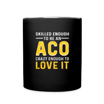 Aco. Animal rescue. Animal inspector - Full Colour Mug - black - Front